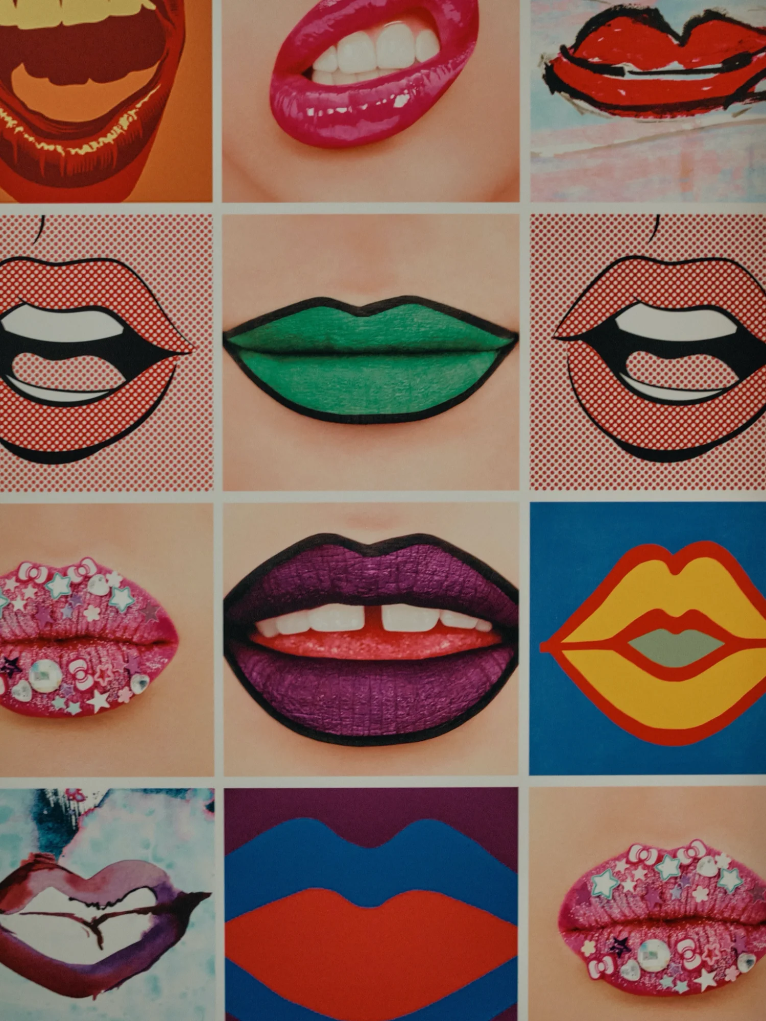 Comic book lips art
